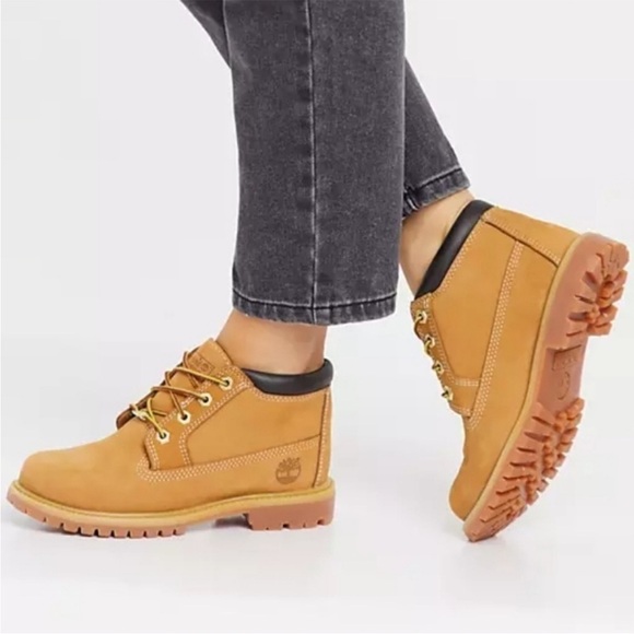 Timberland Shoes - Timberland waterproof Nellie Chukka ankle Nubuck leather boot in wheat Sz-7.5  G